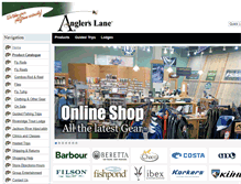 Tablet Screenshot of anglerslane.com